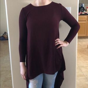 Zara high low blouse